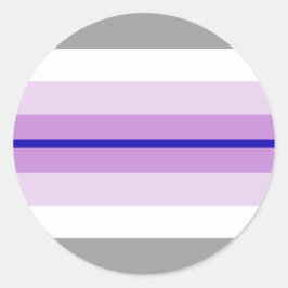 Paraboy Pride Flag  Runder Aufkleber