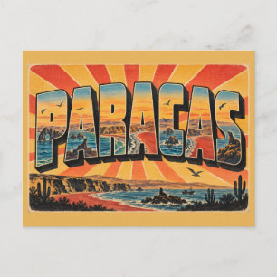 Paracas-Naturreservat Wüstenküstenkunst Postkarte