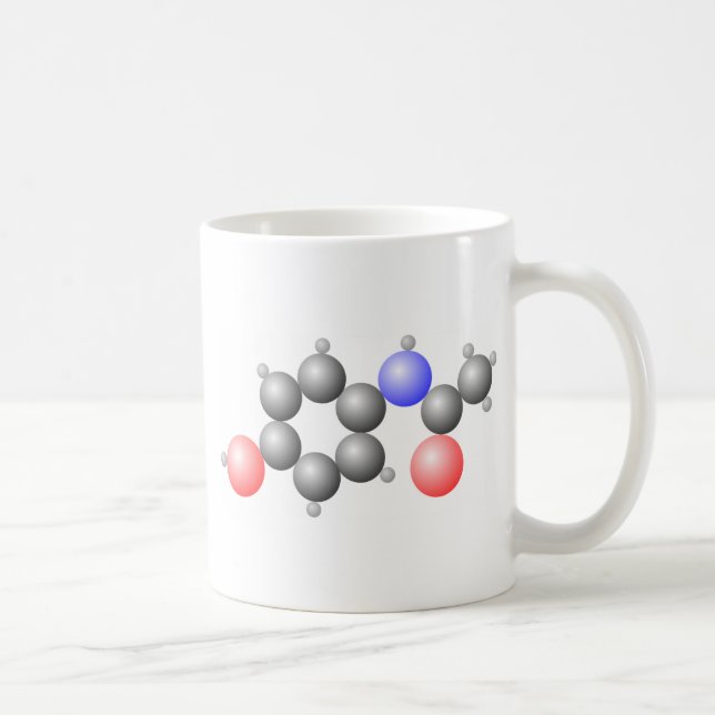 Paracetamol-Molekül Kaffeetasse (Rechts)