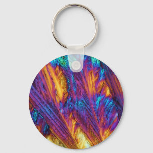 Paracetamol unter dem Mikroskop Schlüsselanhänger