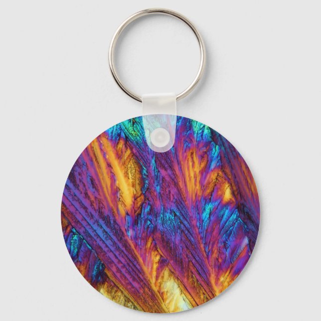 Paracetamol unter dem Mikroskop Schlüsselanhänger (Vorderseite)