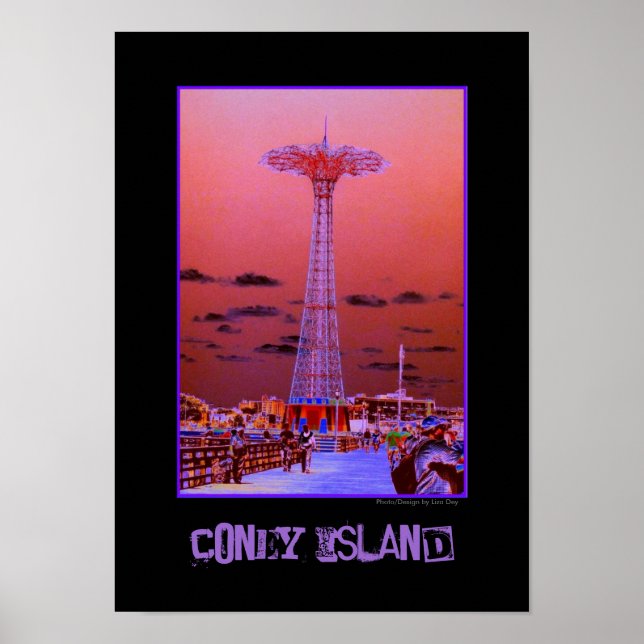 Parachute Jump Psychedelic Poster (Vorne)