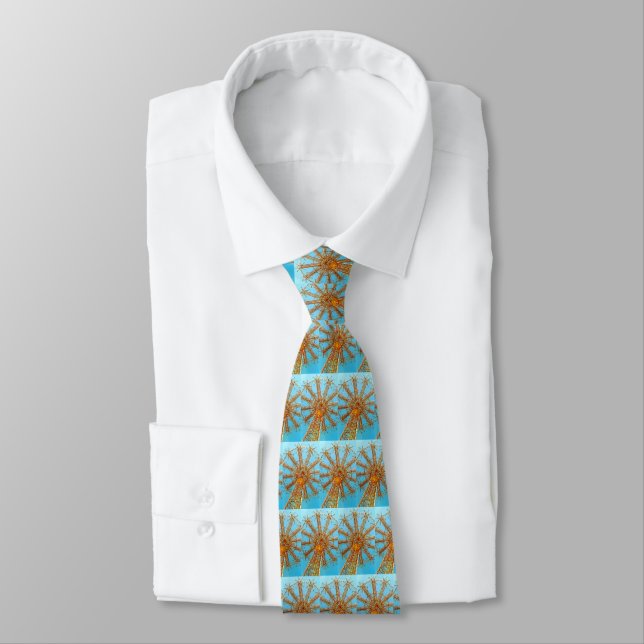 Parachute Jump Tower Neck Tie Krawatte (Gebunden)