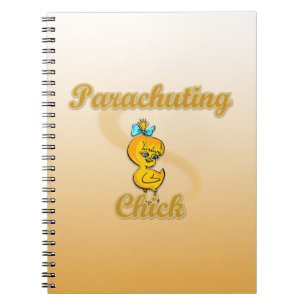 Parachuting Chick Notizblock