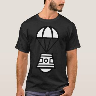 Parachuting Space Capsule Icon T-Shirt