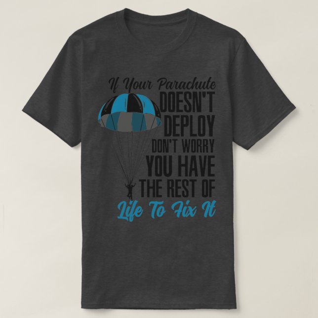 Parachutist Skydiving Extreme Air Sports2 T-Shirt (Design vorne)