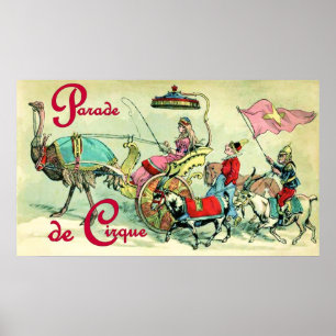 Parade de Cirque ~ Vintages Zirkus-Plakat Poster