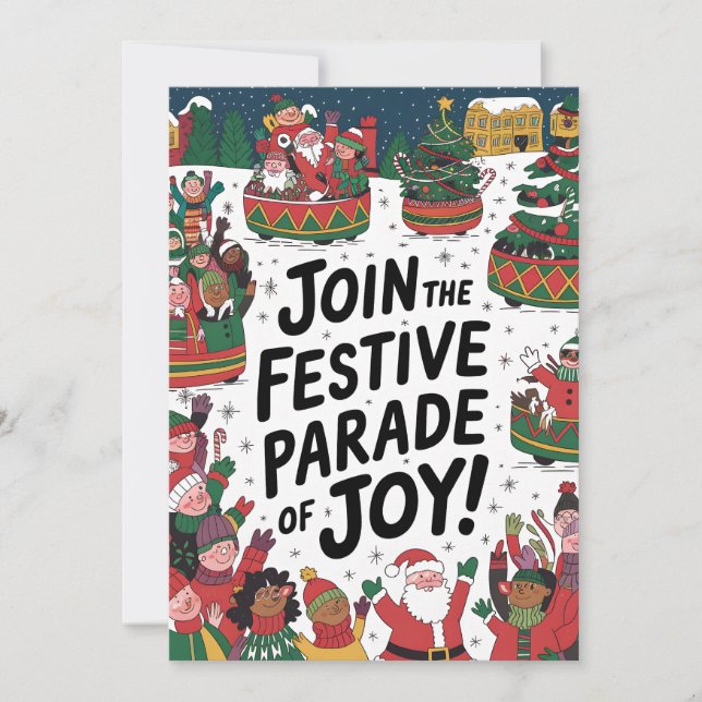 Parade De Joie - Carte De Noël (Devant)