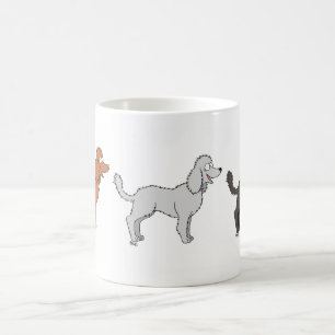 Parade der Poodles-Tasse Kaffeetasse
