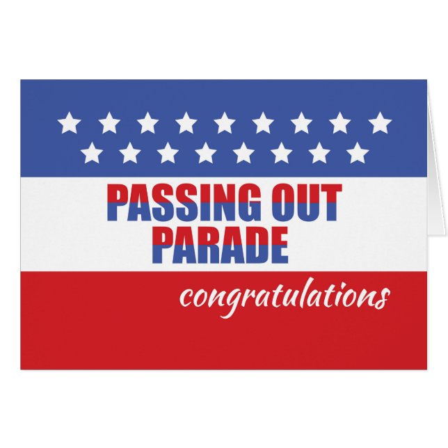 Parade übergeben Glückwünsche, Abschluss (Vorderseite (Horizontal))