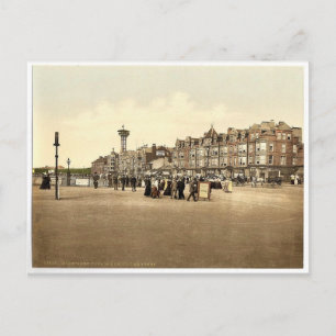 Parade und Turm, Morecambe, England rar Postkarte
