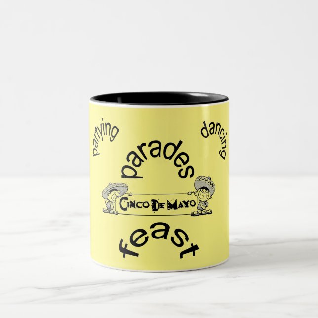 Paraden- Zweifarbige Tasse (Mittel)