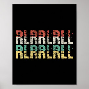 Paradiddle Drummer Geschenk Drumset Poster