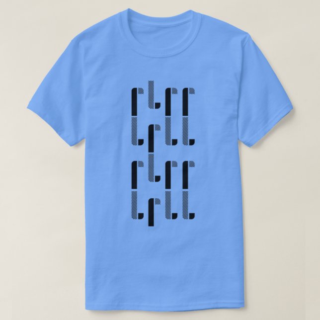 Paradiddle Formen 02 RLRLRLL  T-Shirt (Design vorne)