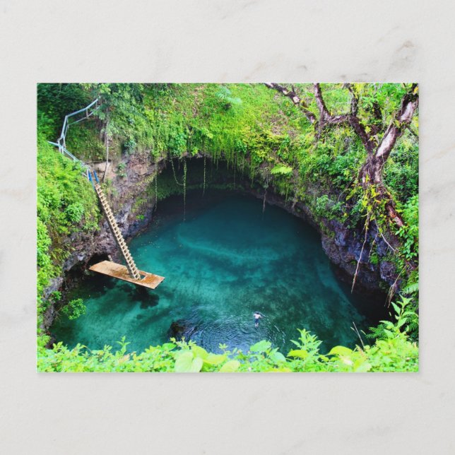 Paradies auf einer Postkarte (Vorderseite)