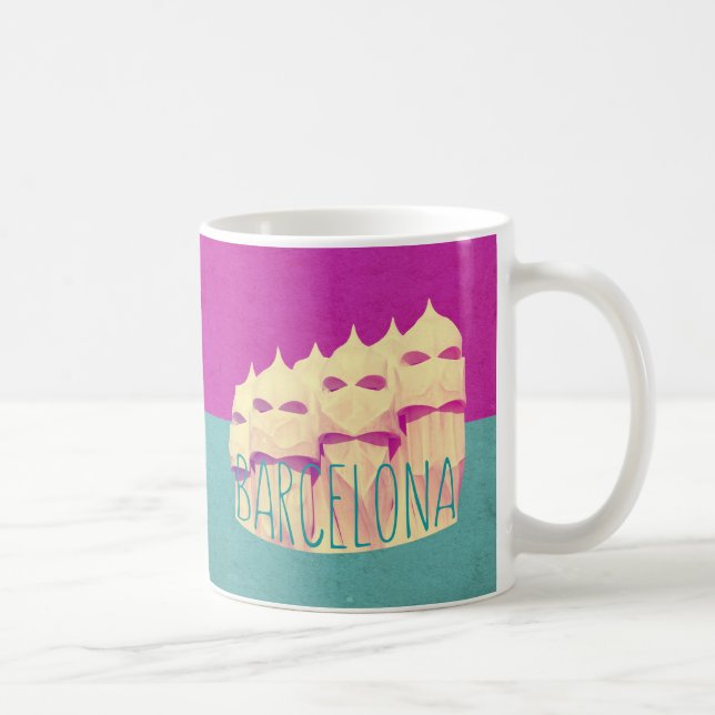 Paradies Barcelonas Gaudi Kaffeetasse (Rechts)
