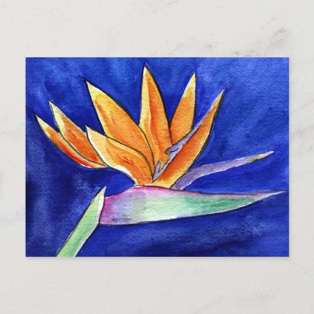Paradies Blume Malerei Kunst, Dichtung und Musik P Postkarte (Vorderseite)