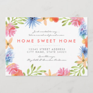 Paradies-Blumen-neues Zuhause Annoucement Ankündigung