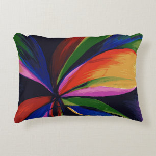 Paradies-bunter Regenbogen-abstrakte Blumen-Kunst Dekokissen