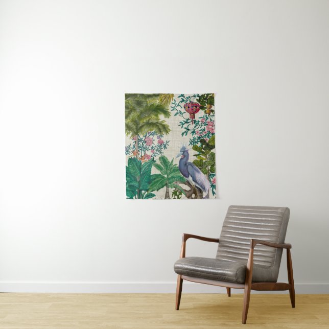 Paradies Chinoiserie Wandteppich (Beispiel)