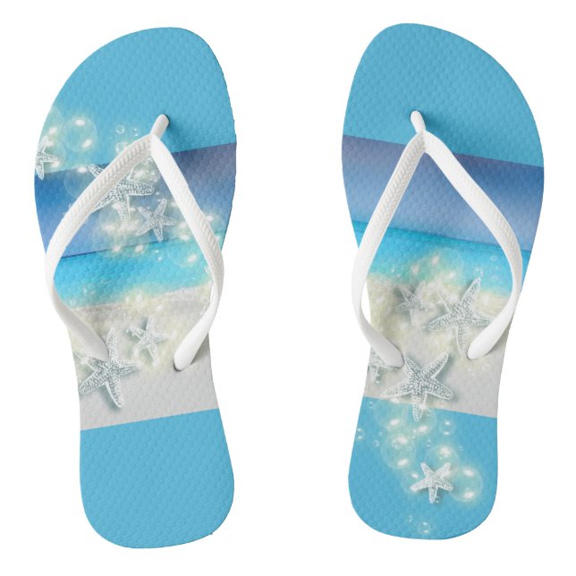 Paradies der Sternenfische tropische Gewässer Flip Flops (Fußbett)