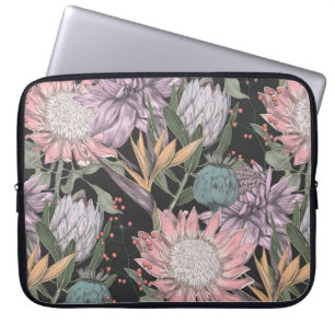Paradies für nahtlose tropische Blume, Laptopschutzhülle
