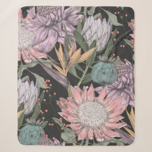 Paradies für nahtlose tropische Blume, Sherpadecke