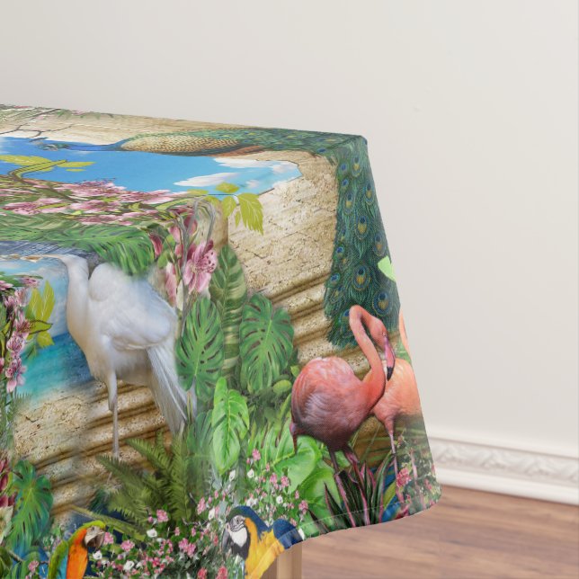 Paradies für Vögel Tischdecke (Beispiel)