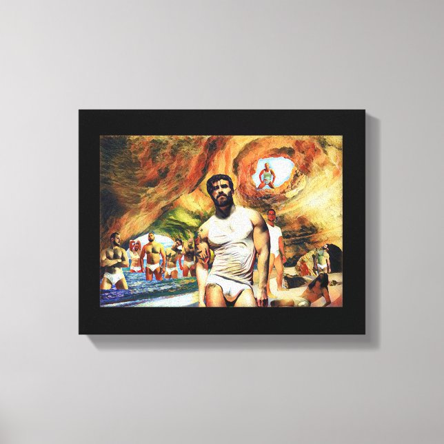 Paradies gefunden leinwanddruck (Vorderseite)