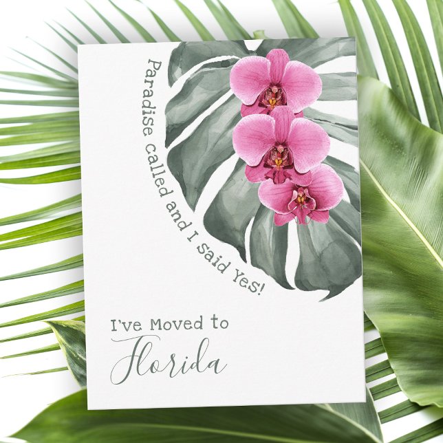 Paradies genannt Tropische Orchideen Ich habe mich Postkarte (Von Creator hochgeladen)