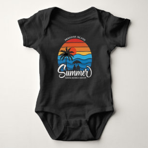 Paradies-Insel Santa Monica Beach-35307 Baby Strampler