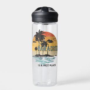 Paradies ist ein schöner Ort Trinkflasche