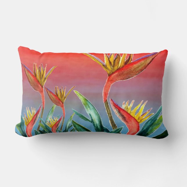 Paradies Lumbar Kissen aus der Kunst (Vorderseite)
