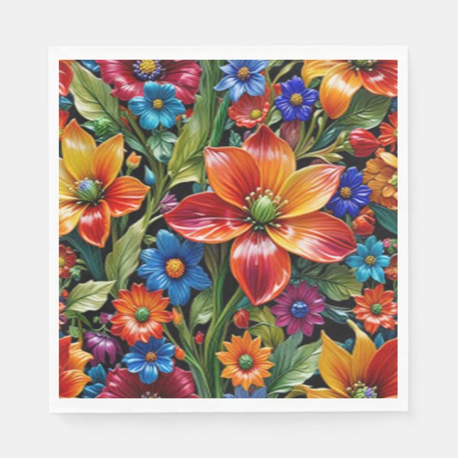 Paradies - Papier Napkin Serviette (Vorderseite)