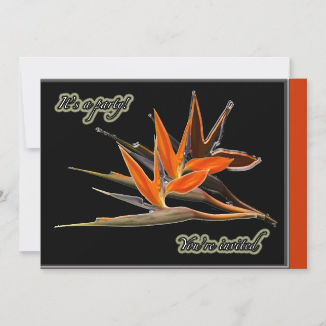 Paradies-Party Einladung (Vorderseite)