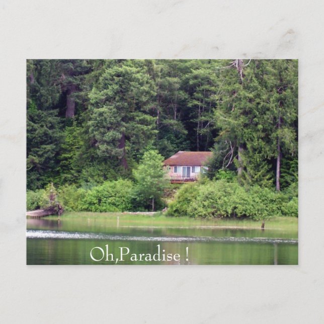 Paradies Postkarte (Vorderseite)