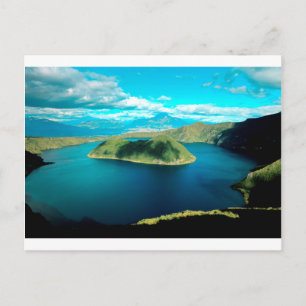 Paradies-Vulkankratersee Postkarte