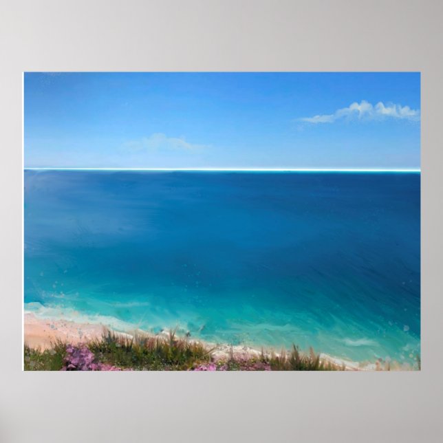 Paradieshintergrund für Videoanrufe Poster (Vorne)