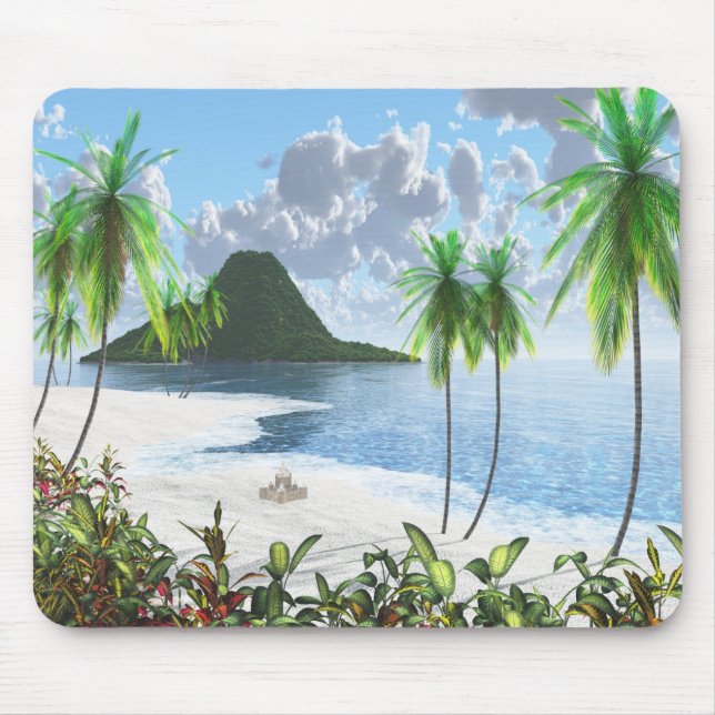 Paradiesinsel Mousepad (Vorne)