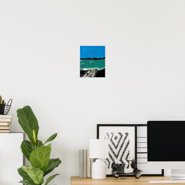 Paradiesurlaub Poster (Heimbüro)