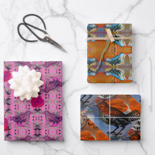 Paradiesvögel #2 geschenkpapier set