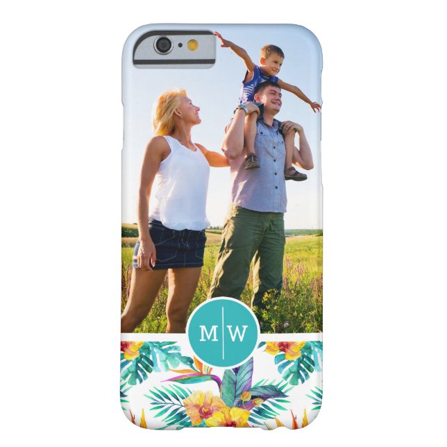 Paradiesvogel | addieren Ihr Foto u. Monogramm Case-Mate iPhone Hülle (Rückseite)