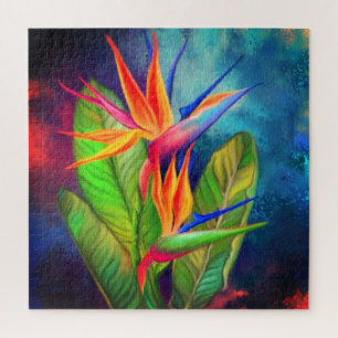 Paradiesvogel-Blumen-Puzzle