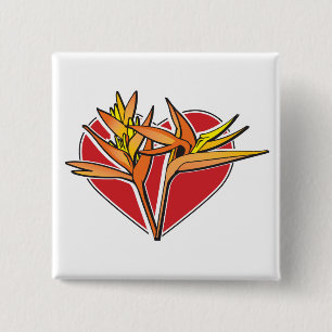 Paradiesvogel Button