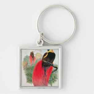 Paradiesvogel, graviert von T. Walter Schlüsselanhänger