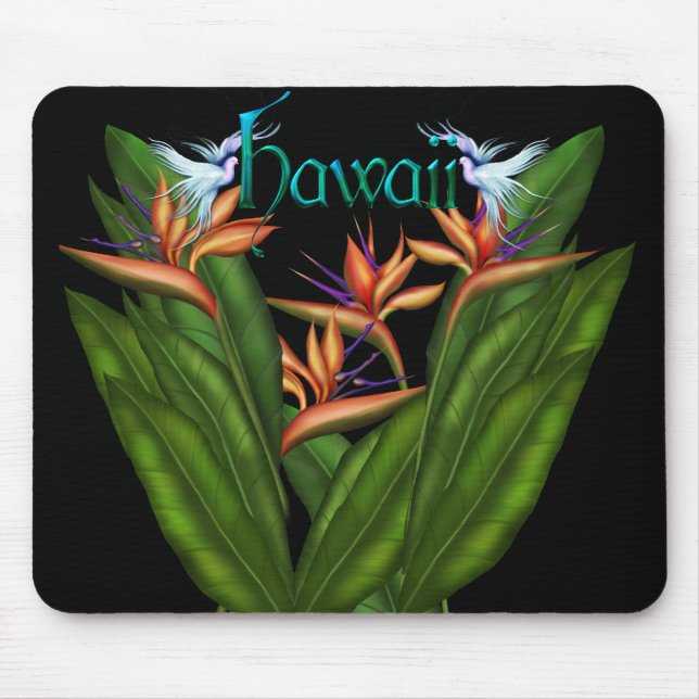 Paradiesvogel Hawaii Mousepad (Vorne)