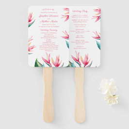 Paradiesvogel - Hochzeitsfeierprogramme Fächer