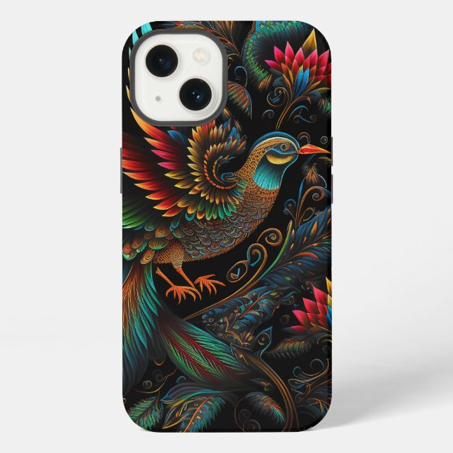 Paradiesvogel iPhone Hülle (Rückseite)