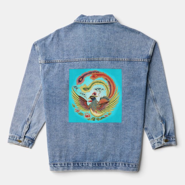 Paradiesvogel Jeansjacke (Rückseite)