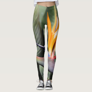Paradiesvogel Leggings - Einzigartige Blume Mode